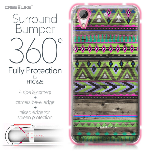 HTC Desire 626 case Indian Tribal Theme Pattern 2049 Bumper Case Protection | CASEiLIKE.com
