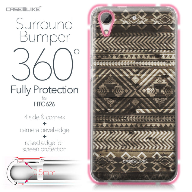 HTC Desire 626 case Indian Tribal Theme Pattern 2050 Bumper Case Protection | CASEiLIKE.com