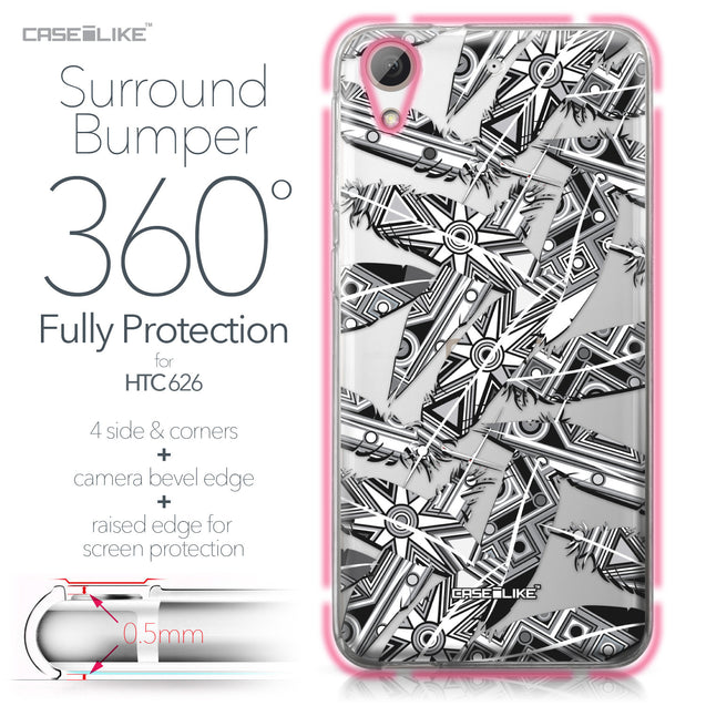 HTC Desire 626 case Indian Tribal Theme Pattern 2056 Bumper Case Protection | CASEiLIKE.com