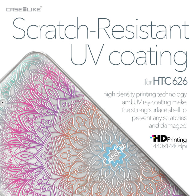 HTC Desire 626 case Mandala Art 2090 with UV-Coating Scratch-Resistant Case | CASEiLIKE.com