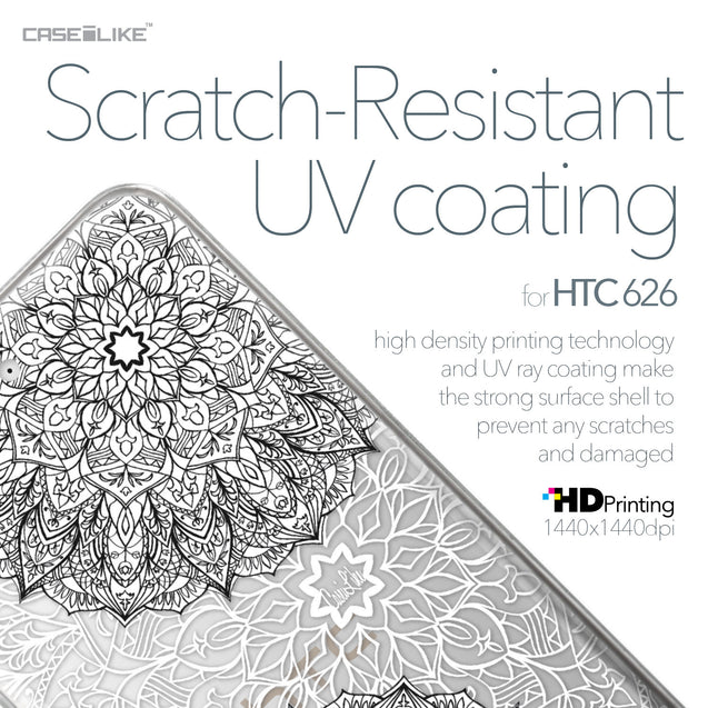 HTC Desire 626 case Mandala Art 2093 with UV-Coating Scratch-Resistant Case | CASEiLIKE.com
