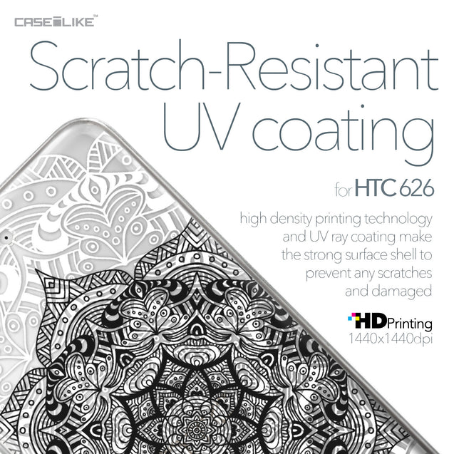 HTC Desire 626 case Mandala Art 2097 with UV-Coating Scratch-Resistant Case | CASEiLIKE.com