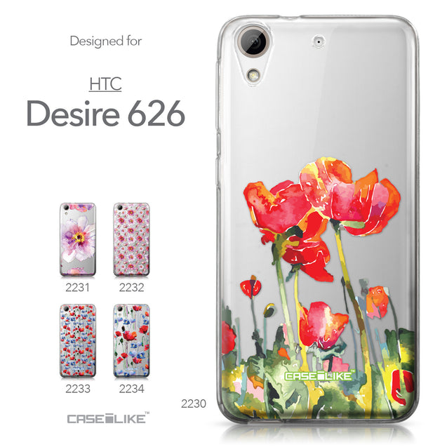 HTC Desire 626 case Watercolor Floral 2230 Collection | CASEiLIKE.com