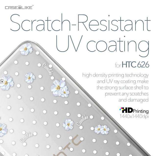 HTC Desire 626 case Watercolor Floral 2235 with UV-Coating Scratch-Resistant Case | CASEiLIKE.com