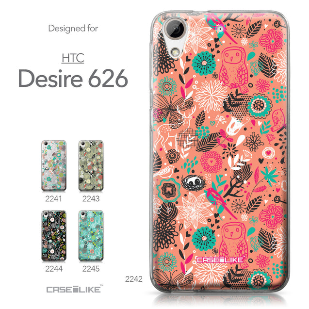 HTC Desire 626 case Spring Forest Pink 2242 Collection | CASEiLIKE.com