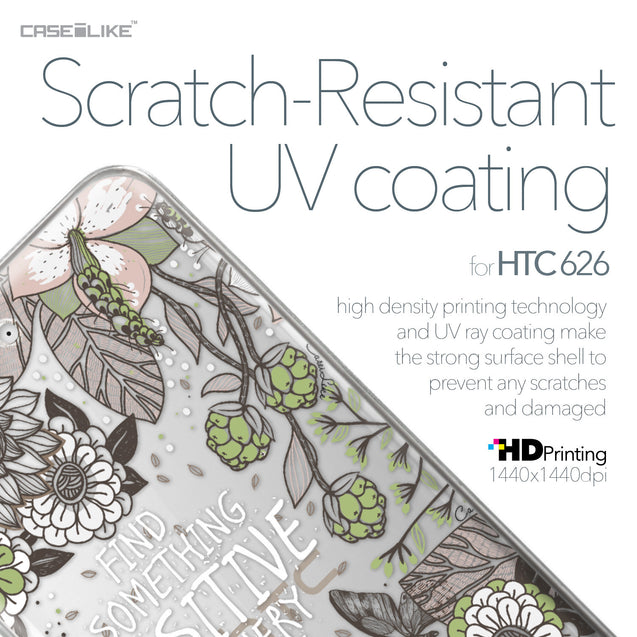 HTC Desire 626 case Blooming Flowers 2250 with UV-Coating Scratch-Resistant Case | CASEiLIKE.com