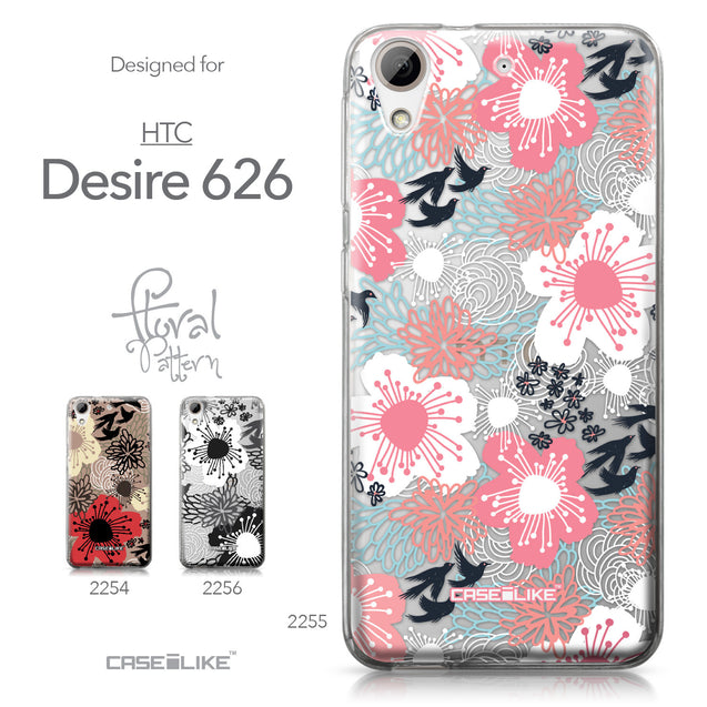 HTC Desire 626 case Japanese Floral 2255 Collection | CASEiLIKE.com