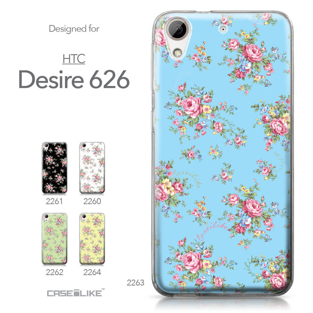 HTC Desire 626 case Floral Rose Classic 2263 Collection | CASEiLIKE.com