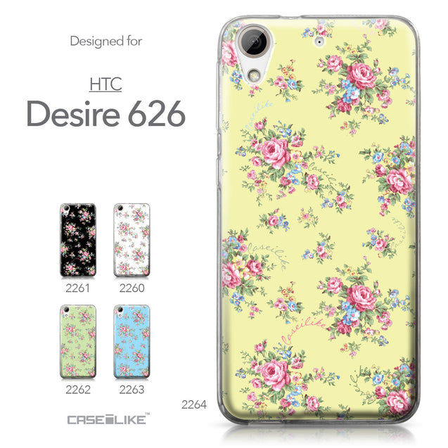 HTC Desire 626 case Floral Rose Classic 2264 Collection | CASEiLIKE.com