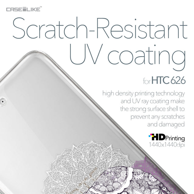 HTC Desire 626 case Mandala Art 2301 with UV-Coating Scratch-Resistant Case | CASEiLIKE.com