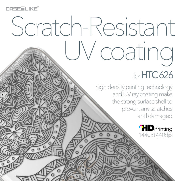 HTC Desire 626 case Mandala Art 2304 with UV-Coating Scratch-Resistant Case | CASEiLIKE.com