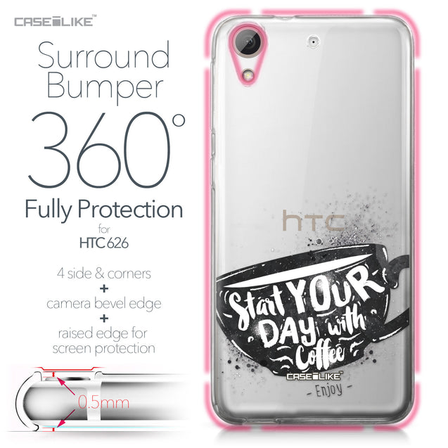 HTC Desire 626 case Quote 2402 Bumper Case Protection | CASEiLIKE.com