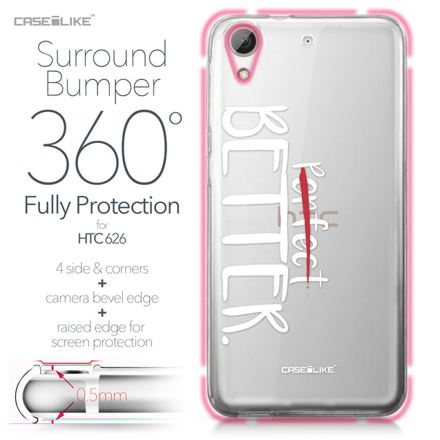 HTC Desire 626 case Quote 2410 Bumper Case Protection | CASEiLIKE.com