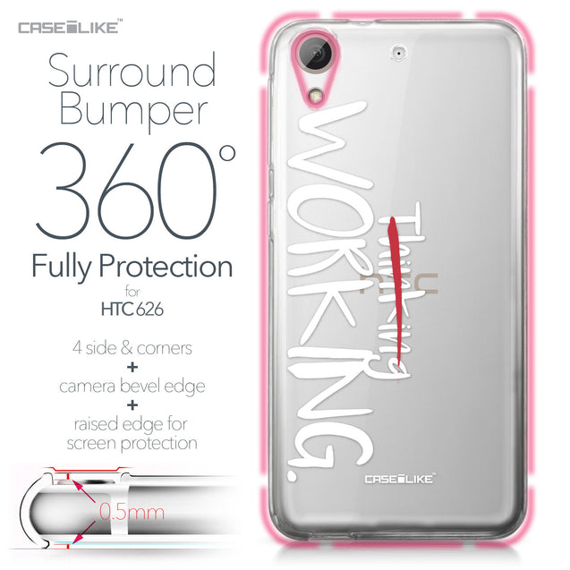 HTC Desire 626 case Quote 2411 Bumper Case Protection | CASEiLIKE.com