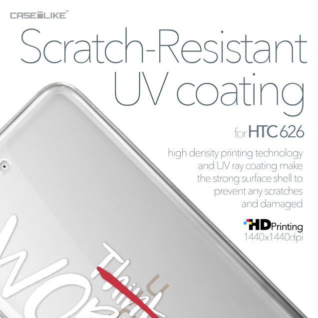 HTC Desire 626 case Quote 2411 with UV-Coating Scratch-Resistant Case | CASEiLIKE.com