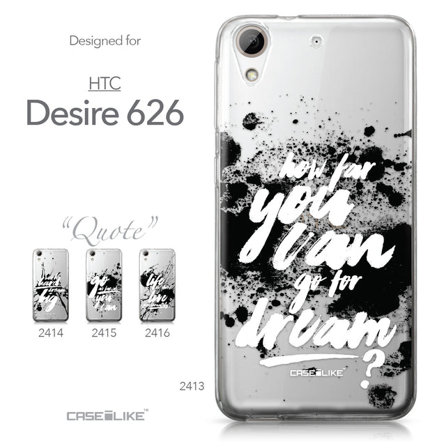 HTC Desire 626 case Quote 2413 Collection | CASEiLIKE.com
