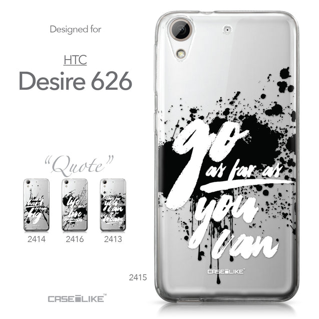 HTC Desire 626 case Quote 2415 Collection | CASEiLIKE.com