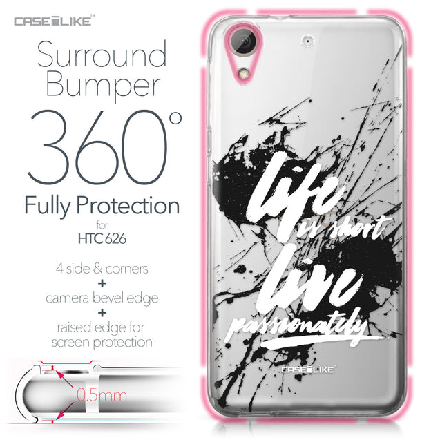 HTC Desire 626 case Quote 2416 Bumper Case Protection | CASEiLIKE.com