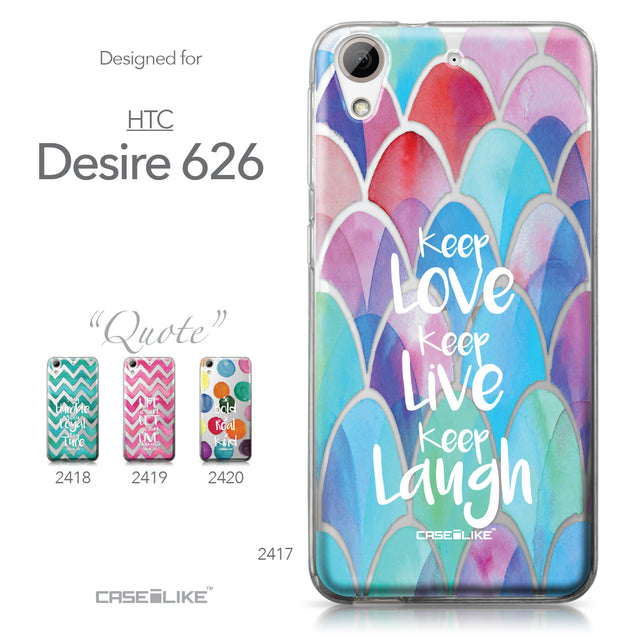 HTC Desire 626 case Quote 2417 Collection | CASEiLIKE.com