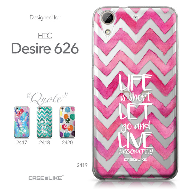 HTC Desire 626 case Quote 2419 Collection | CASEiLIKE.com