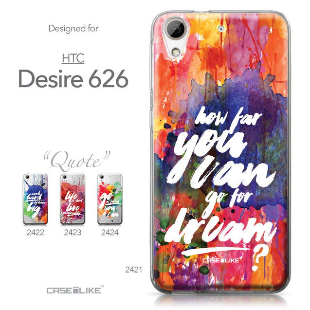 HTC Desire 626 case Quote 2421 Collection | CASEiLIKE.com