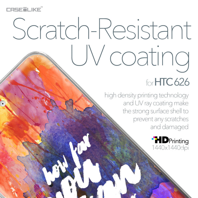 HTC Desire 626 case Quote 2421 with UV-Coating Scratch-Resistant Case | CASEiLIKE.com