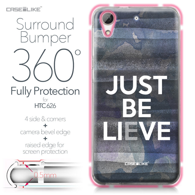 HTC Desire 626 case Quote 2430 Bumper Case Protection | CASEiLIKE.com