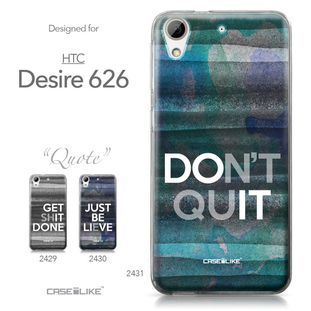 HTC Desire 626 case Quote 2431 Collection | CASEiLIKE.com