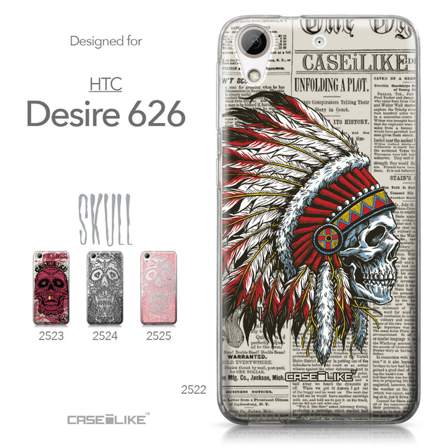 HTC Desire 626 case Art of Skull 2522 Collection | CASEiLIKE.com