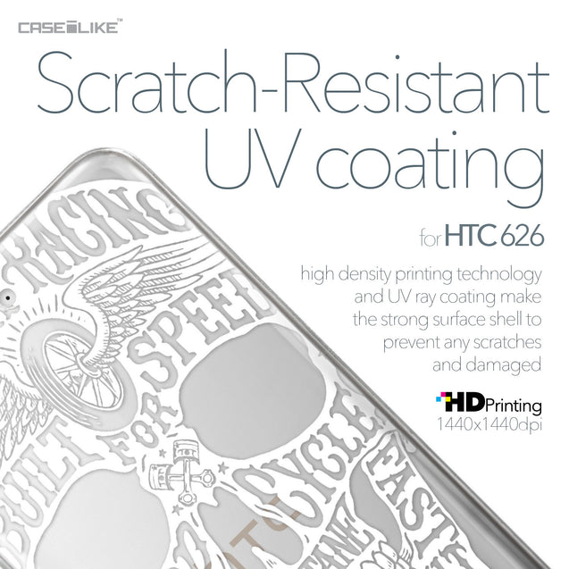 HTC Desire 626 case Art of Skull 2530 with UV-Coating Scratch-Resistant Case | CASEiLIKE.com