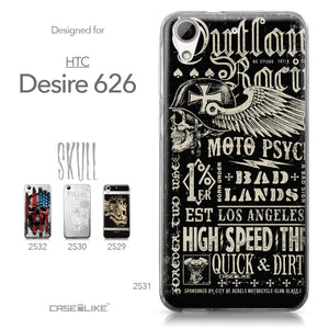 HTC Desire 626 case Art of Skull 2531 Collection | CASEiLIKE.com