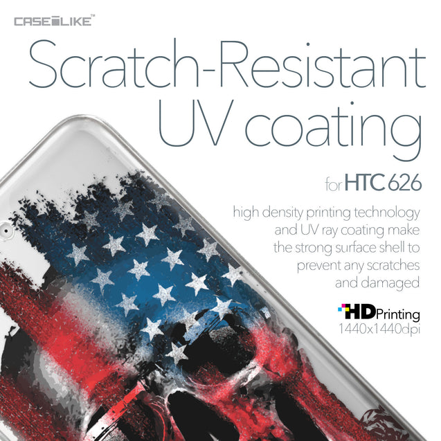 HTC Desire 626 case Art of Skull 2532 with UV-Coating Scratch-Resistant Case | CASEiLIKE.com