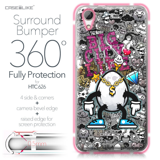 HTC Desire 626 case Graffiti 2704 Bumper Case Protection | CASEiLIKE.com