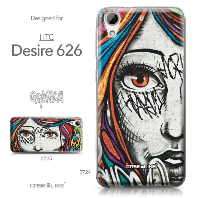 HTC Desire 626 case Graffiti Girl 2724 Collection | CASEiLIKE.com