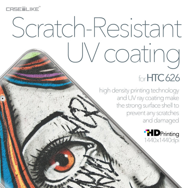 HTC Desire 626 case Graffiti Girl 2724 with UV-Coating Scratch-Resistant Case | CASEiLIKE.com