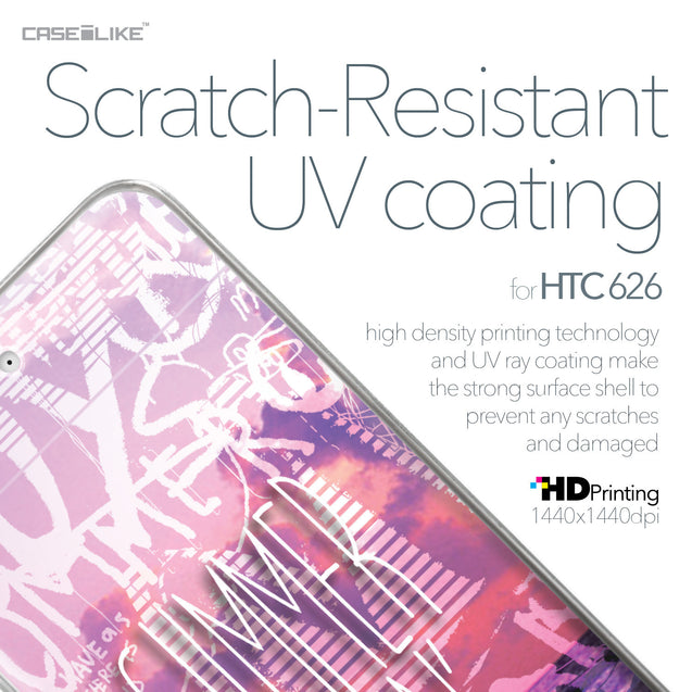 HTC Desire 626 case Graffiti 2727 with UV-Coating Scratch-Resistant Case | CASEiLIKE.com