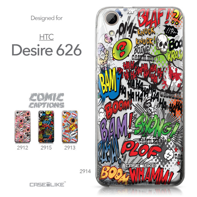 HTC Desire 626 case Comic Captions 2914 Collection | CASEiLIKE.com