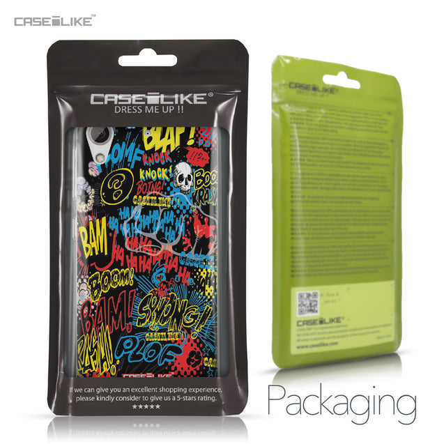 HTC Desire 626 case Comic Captions Black 2915 Retail Packaging | CASEiLIKE.com