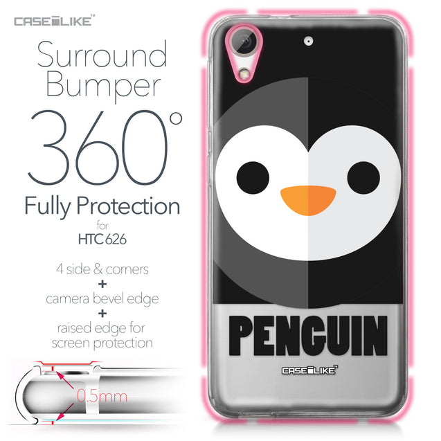HTC Desire 626 case Animal Cartoon 3640 Bumper Case Protection | CASEiLIKE.com