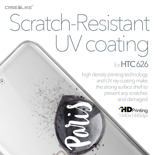 HTC Desire 626 case Paris Holiday 3911 with UV-Coating Scratch-Resistant Case | CASEiLIKE.com