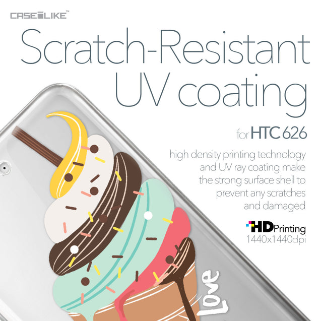 HTC Desire 626 case Ice Cream 4820 with UV-Coating Scratch-Resistant Case | CASEiLIKE.com