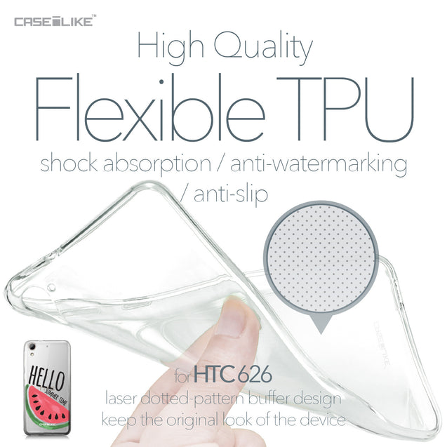 HTC Desire 626 case Water Melon 4821 Soft Gel Silicone Case | CASEiLIKE.com