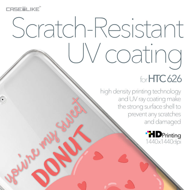 HTC Desire 626 case Dounuts 4823 with UV-Coating Scratch-Resistant Case | CASEiLIKE.com