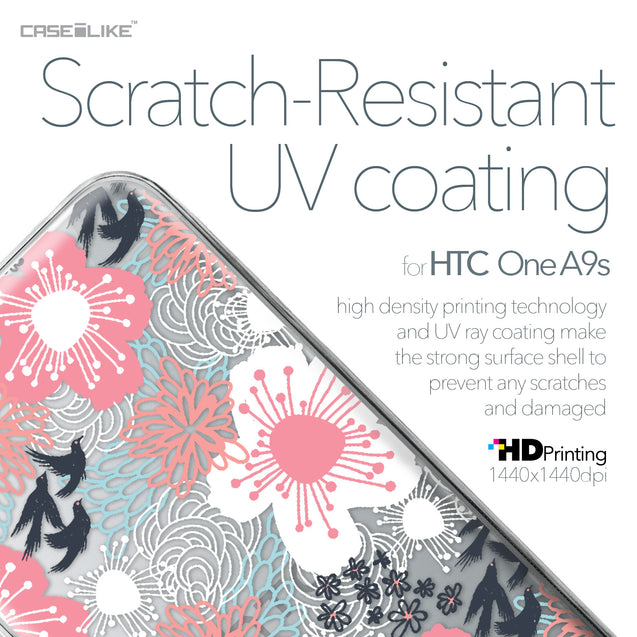 HTC One A9s case Japanese Floral 2255 with UV-Coating Scratch-Resistant Case | CASEiLIKE.com