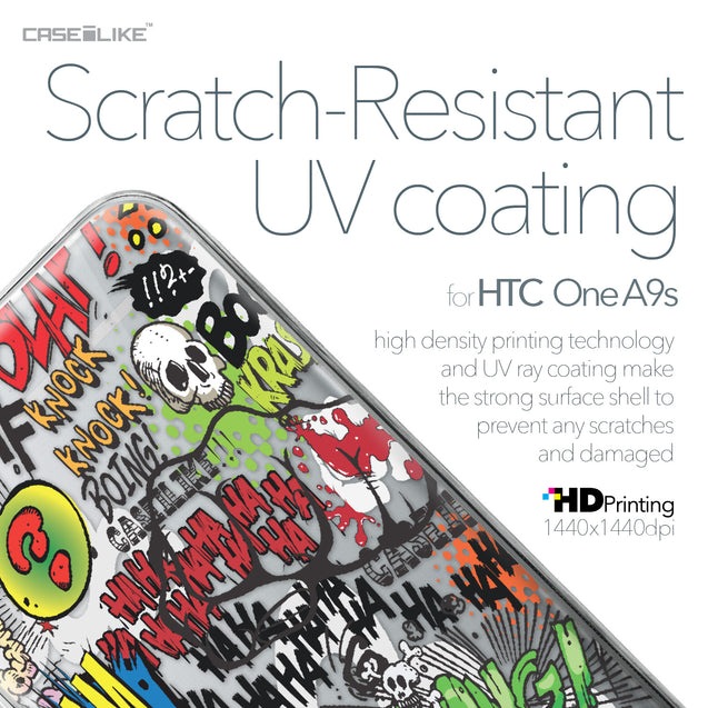 HTC One A9s case Comic Captions 2914 with UV-Coating Scratch-Resistant Case | CASEiLIKE.com