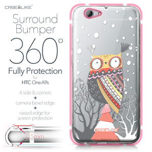 HTC One A9s case Owl Graphic Design 3317 Bumper Case Protection | CASEiLIKE.com