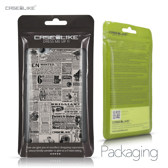 HTC One A9s case Vintage Newspaper Advertising 4818 Retail Packaging | CASEiLIKE.com