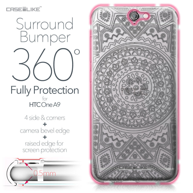 HTC One A9 case Indian Line Art 2063 Bumper Case Protection | CASEiLIKE.com