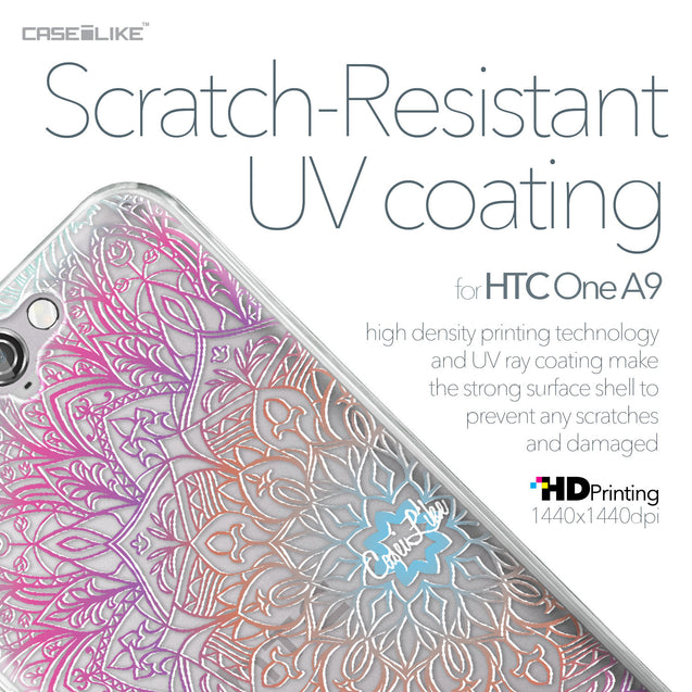 HTC One A9 case Mandala Art 2090 with UV-Coating Scratch-Resistant Case | CASEiLIKE.com