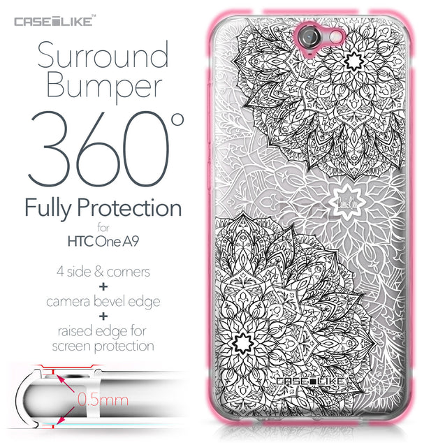 HTC One A9 case Mandala Art 2093 Bumper Case Protection | CASEiLIKE.com